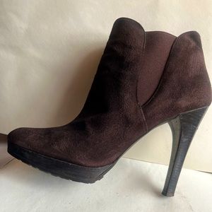 Stuart Weitzman suede booties